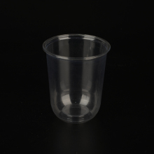 16oz/500ml pet plastic cups--U SHAPE