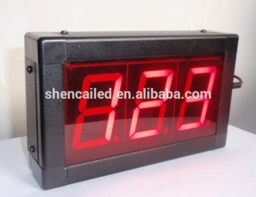 shenzhen 4 inch led digital display/3 digit countdown timer