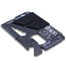 Wilderness Survival Multitool Card with Knife and Wrenches