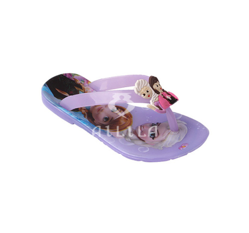 Girl cute cartoon flipflops