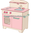 Wooden play kitchen