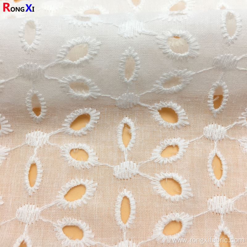 Cotton Eyelet Fabric 100% Cotton lace fabric