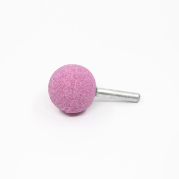 Spherical Mounted Points Grinding Head - Pink Aluminium Round Grinding Stone Emery Stone