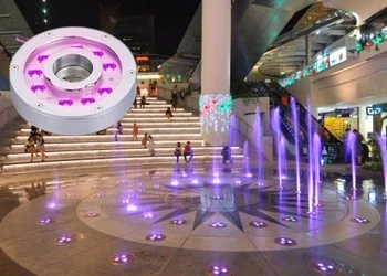 IP68 9W RGB LED Underwater Fountain Light