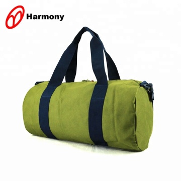 Round shaped green polyester cheap overnight bag