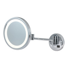 Round framed extending wall mirror