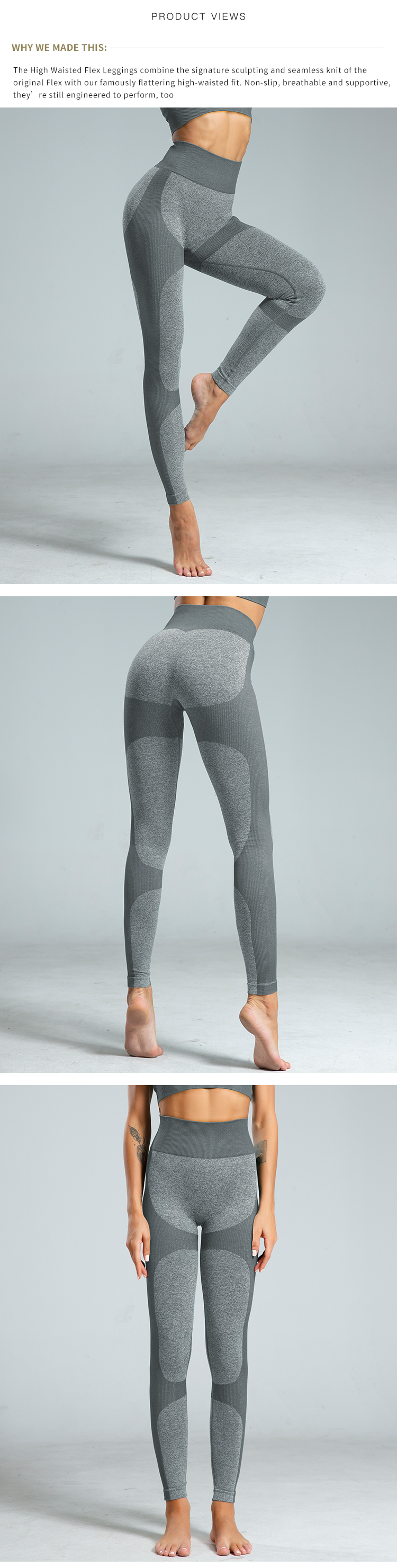 Women Fitness Apparel Custom Private Label Seamless Workout Yoga Tights Running Leggings Seamless