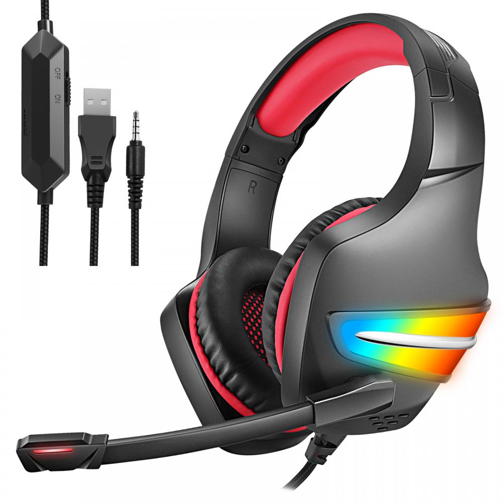 Colorful Light Stereo Sound Headphones For Pc Gaming