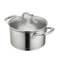 Straight shap stainless steel soup pot kitchen cookware