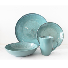 Reactive Glaze Dinner Sets Stoneware Color Glaze Tableware