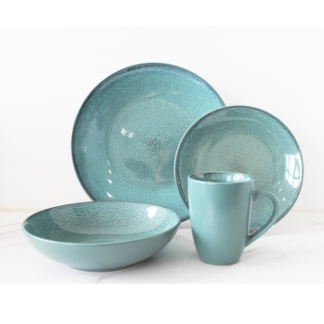 Reactive Glaze Dinner Sets Stoneware Color Glaze Tableware