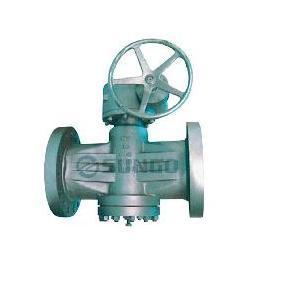 Inverted pressure balanced lubricated plug valve