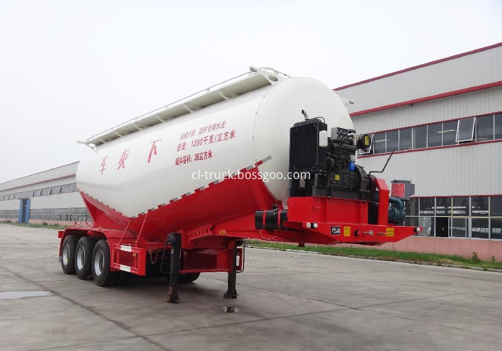 3 axle powder material transport vehicle