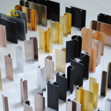 Customized 6063 Anodized Powder Coated Aluminum Extrusion Profiles