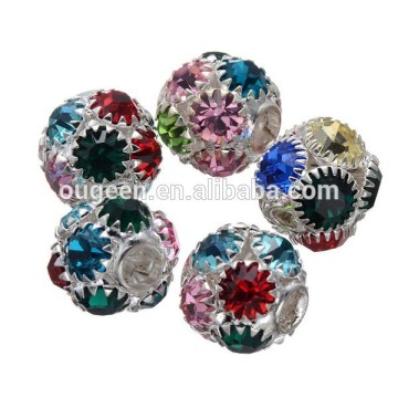 wholesale beads for jewelry making,brass rhinestone,rondelle spacers