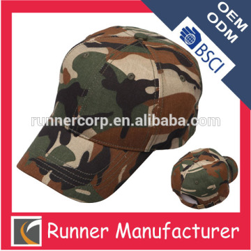 Wholesale cotton blank camo hat