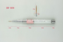 Metal & acrylic diamond handle synthetic hair nail art linner brush 3D brush detail brush