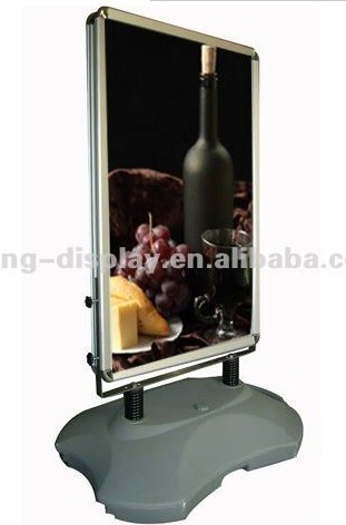 hotel sign display stand snap frame stand for promotion