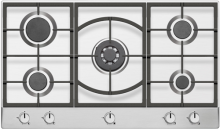 Stainless Gas Hobs in Poland 5 Burners