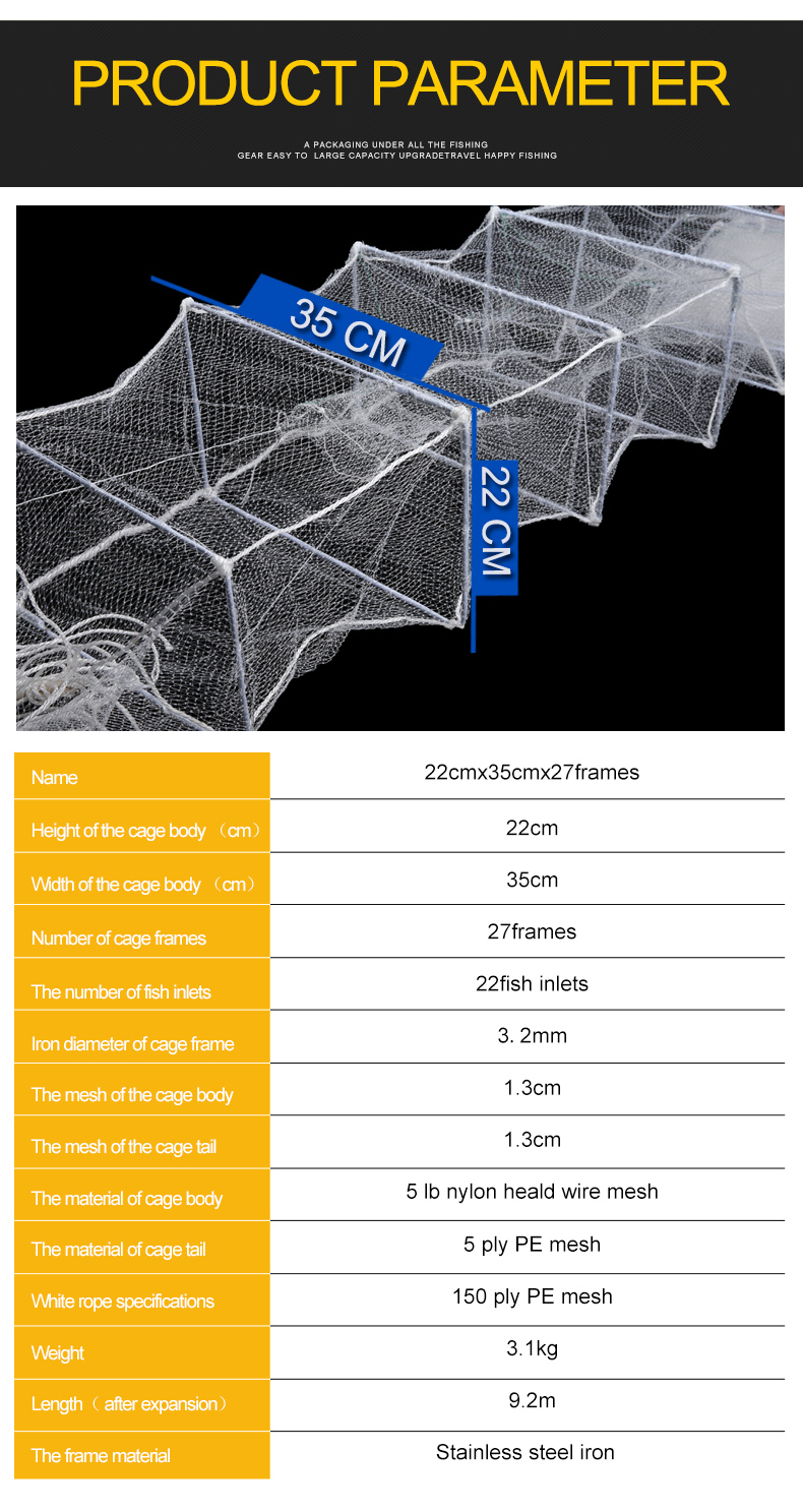 Fishing Net Shrimp Cage Crayfish Pot Crab Pot High Quality 9.2m Crayfish Trap Fish Channa 8ft Hand Throw Cast Net Fishing 12ft