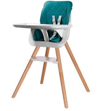 Chaise haute en bois 3-en-1 pour bébé/nourrisson/enfant en bas âge