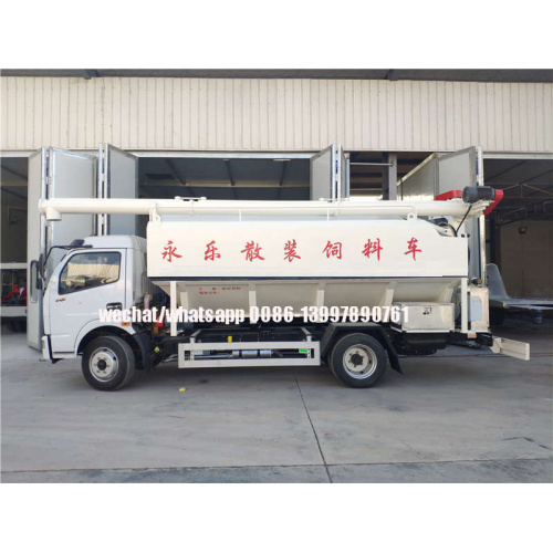 Camion de transport d&#39;alimentation en vrac Dongfeng 10CBM 6T