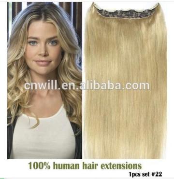 pretty human hair clip in hair extension snap clips hair extension