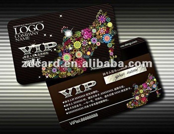 Magnetic stripe VIP card / Plastic magnetic stripe vip card / Magnetic stripe printing vip card