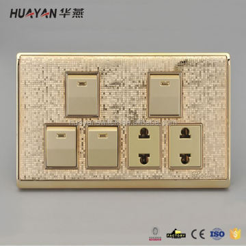 light four gang switch and two way socket