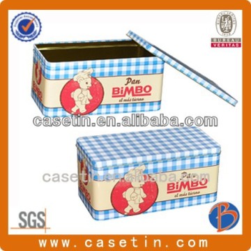 Square shape tea tin boxes wholesale