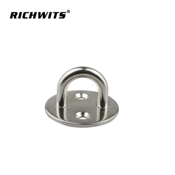 Marine Boat Hardware 304/316 Stainless Steel pad eye plate round eye pad plate