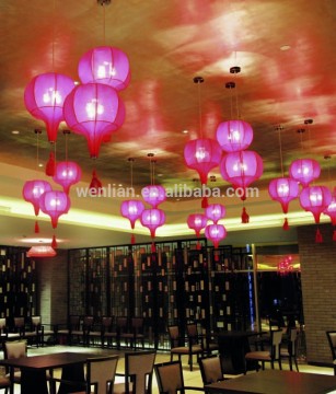 parchment lantern classical pendant light