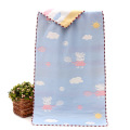 Six-layer cartoon cotton children's gauze kindergarten towel