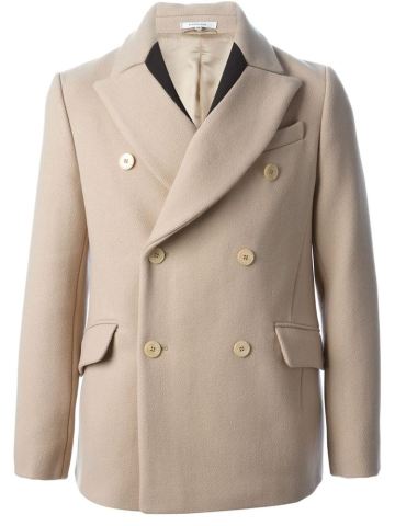 2014 new style 100% Cashmere beige man short coat