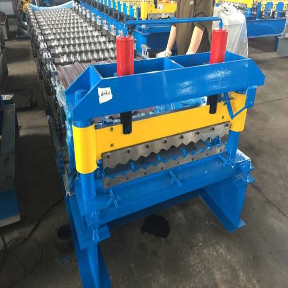 Steel metal corrugated roller machine