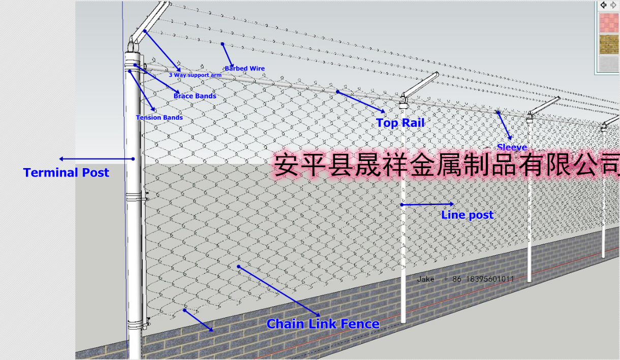 2020 hot sale cheap second-hand stainless steel chain link fence for sale