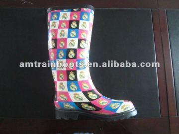 fashion rubber long boots