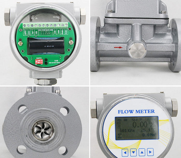 LPG Gaz Akış Sensörü ile Öncelik Vorteks FlowMeter ve Islak Gaz Akış Ölçer