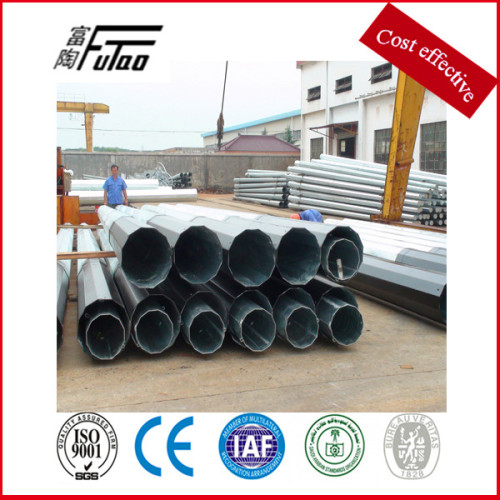 Yixing Futao Steel Monopole Tower For 132KV 138KV