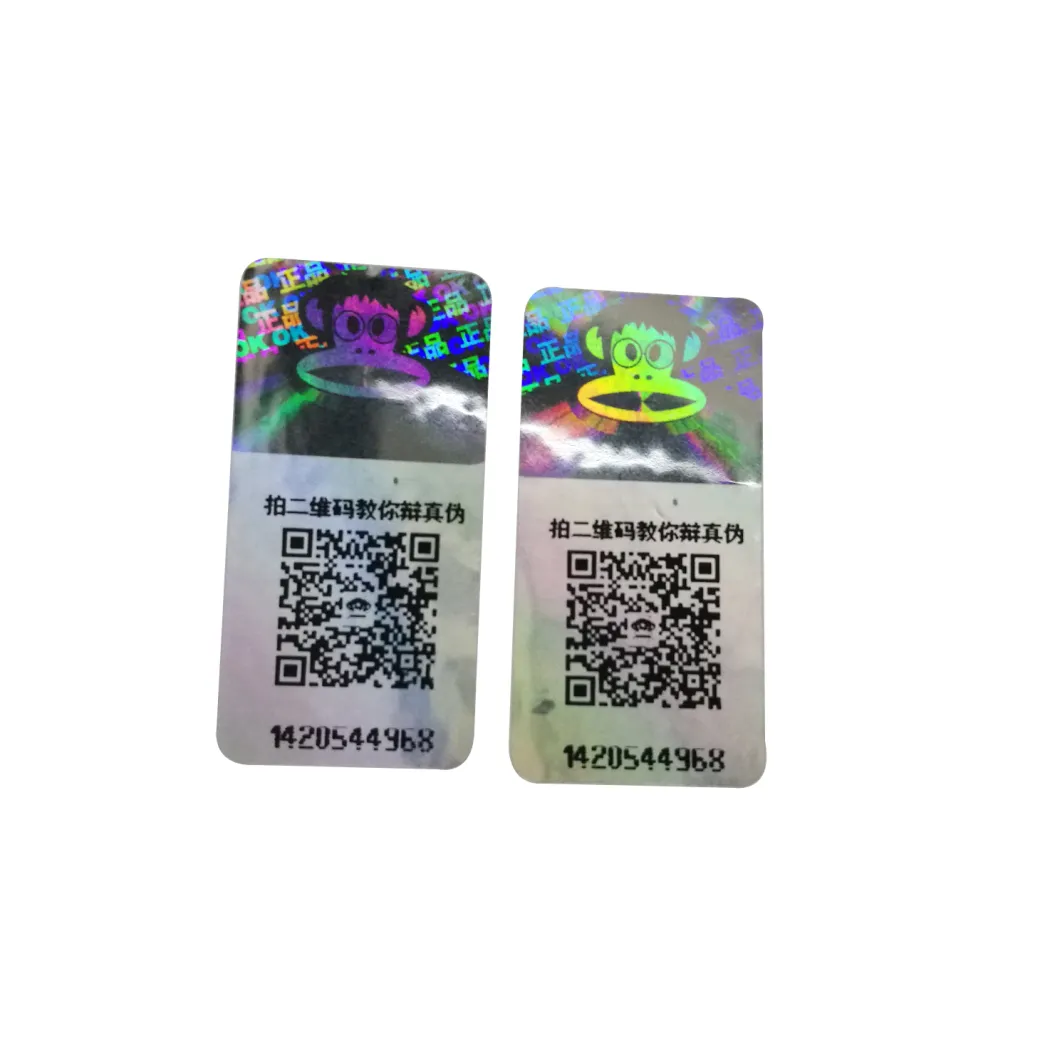 Custom Hot Sale Hologram Sticker with Qr Code