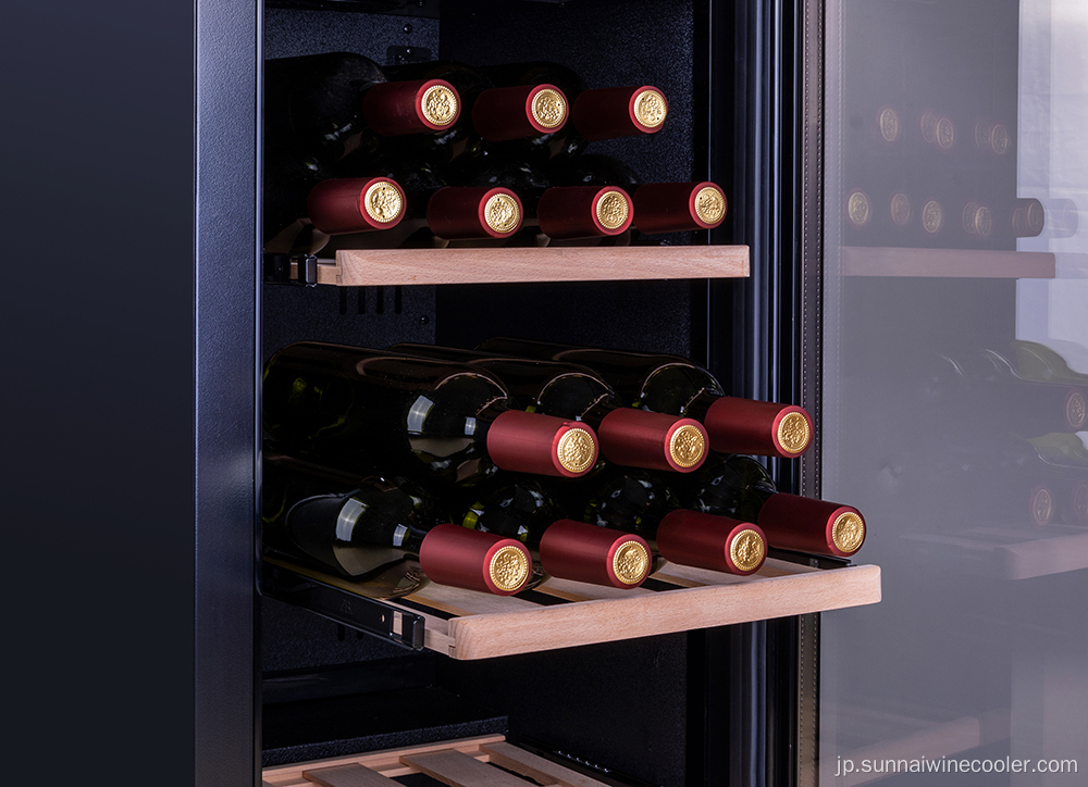 高品質のシングルゾーンワイン冷蔵庫ホームセラー
