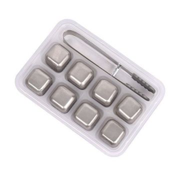 Food Graded Reusable Stainless Steel Cooling Ice Cubes