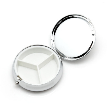 Child Pill Box with Mirror Portable Pill Box Travel Box