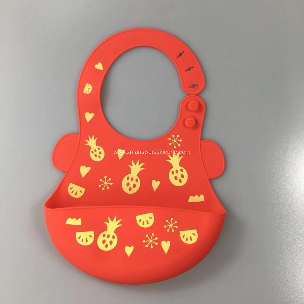 Waterproof Soft Silicone Baby Bib Baby Food Bib