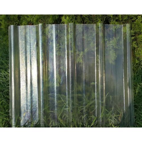 UV revêtu sur la surface transparente toit FRP toit en PVC PVC Tiles de toit en plastique pour la serre