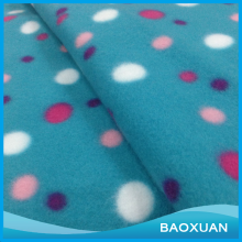 100 Polyester FDY printed multicolor polka dot pattern double faced fleece fabric for house-wrap