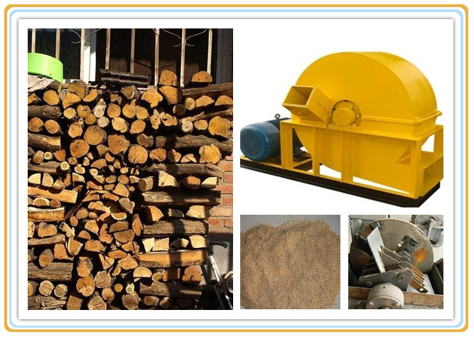 Raw Wood Shredder/Log Milling Machine/Wood Pulverizer