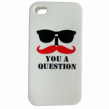 Silica Gel Case for iPhone 4G, with Printing