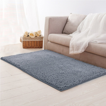 Microfiber&Shinning Polyester Chenille non-slip Area Rugs