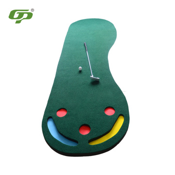 Крытый гольф, положив зеленый матовый норм